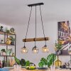 Ripoll hanging light, globe light, pendant light Ecru, black, 3-light sources