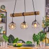 Ripoll hanging light, globe light, pendant light Ecru, black, 3-light sources