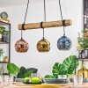 Ripoll hanging light, globe light, pendant light Ecru, black, 3-light sources