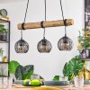 Koyoto hanging light, globe light, pendant light Ecru, black, 3-light sources