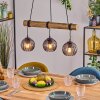 Koyoto hanging light, globe light, pendant light Ecru, black, 3-light sources