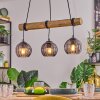 Koyoto hanging light, globe light, pendant light Ecru, black, 3-light sources