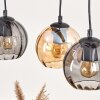 Koyoto hanging light, globe light, pendant light Ecru, black, 3-light sources