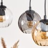 Koyoto hanging light, globe light, pendant light Ecru, black, 3-light sources