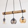 Koyoto hanging light, globe light, pendant light Ecru, black, 3-light sources