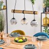 Koyoto hanging light, globe light, pendant light Ecru, black, 3-light sources