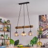 Koyoto hanging light, globe light, pendant light Ecru, black, 3-light sources