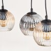 Koyoto hanging light, globe light, pendant light Ecru, black, 3-light sources