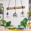 Koyoto hanging light, globe light, pendant light Ecru, black, 3-light sources