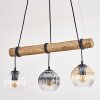 Koyoto hanging light, globe light, pendant light Ecru, black, 3-light sources
