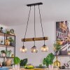Koyoto hanging light, globe light, pendant light Ecru, black, 3-light sources