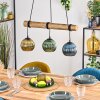 Koyoto hanging light, globe light, pendant light Ecru, black, 3-light sources