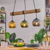 Koyoto hanging light, globe light, pendant light Ecru, black, 3-light sources