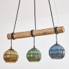 Koyoto hanging light, globe light, pendant light Ecru, black, 3-light sources