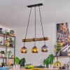 Koyoto hanging light, globe light, pendant light Ecru, black, 3-light sources