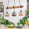 Ripoll hanging light, globe light, pendant light Ecru, black, 3-light sources