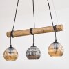 Ripoll hanging light, globe light, pendant light Ecru, black, 3-light sources