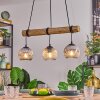 Ripoll hanging light, globe light, pendant light Ecru, black, 3-light sources