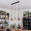 Gastor hanging light, globe light, pendant light Amber, Smoke-coloured, 3-light sources
