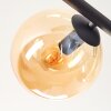 Gastor ceiling light, globe light Amber, Smoke-coloured, 5-light sources