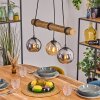 Koyoto hanging light, globe light, pendant light Ecru, black, 3-light sources