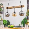 Koyoto hanging light, globe light, pendant light Ecru, black, 3-light sources