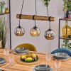 Koyoto hanging light, globe light, pendant light Ecru, black, 3-light sources