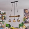 Koyoto hanging light, globe light, pendant light Ecru, black, 3-light sources