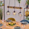 Koyoto hanging light, globe light, pendant light Ecru, black, 3-light sources