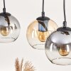 Koyoto hanging light, globe light, pendant light Ecru, black, 3-light sources