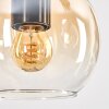 Koyoto hanging light, globe light, pendant light Ecru, black, 3-light sources