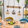 Koyoto hanging light, globe light, pendant light Ecru, black, 3-light sources
