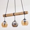 Koyoto hanging light, globe light, pendant light Ecru, black, 3-light sources