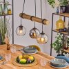 Koyoto hanging light, globe light, pendant light Ecru, black, 3-light sources