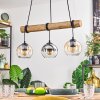 Koyoto hanging light, globe light, pendant light Ecru, black, 3-light sources