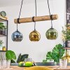 Koyoto hanging light, globe light, pendant light Ecru, black, 3-light sources