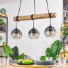 Koyoto hanging light, globe light, pendant light Ecru, black, 3-light sources