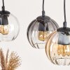Koyoto hanging light, globe light, pendant light Ecru, black, 3-light sources