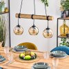 Koyoto hanging light, globe light, pendant light Ecru, black, 3-light sources