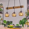 Koyoto hanging light, globe light, pendant light Ecru, black, 3-light sources