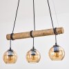 Koyoto hanging light, globe light, pendant light Ecru, black, 3-light sources