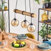 Koyoto hanging light, globe light, pendant light Ecru, black, 3-light sources