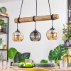 Koyoto hanging light, globe light, pendant light Ecru, black, 3-light sources