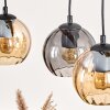 Koyoto hanging light, globe light, pendant light Ecru, black, 3-light sources