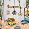 Koyoto hanging light, globe light, pendant light Ecru, black, 3-light sources