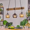 Koyoto hanging light, globe light, pendant light Ecru, black, 3-light sources