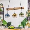 Koyoto hanging light, globe light, pendant light Ecru, black, 3-light sources