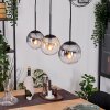 Gastor hanging light, globe light, pendant light Amber, clear, Smoke-coloured, 3-light sources