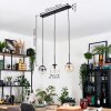 Gastor hanging light, globe light, pendant light Amber, clear, Smoke-coloured, 3-light sources