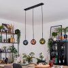 Gastor hanging light, globe light, pendant light blue, green, coppery, 3-light sources